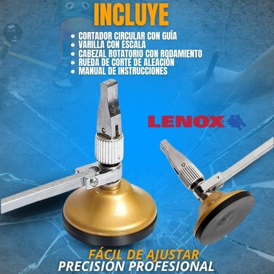 CORTADOR CIRCULAR DE VIDRIO Y CERÁMICA | LENOX®-ENVIO GRATIS