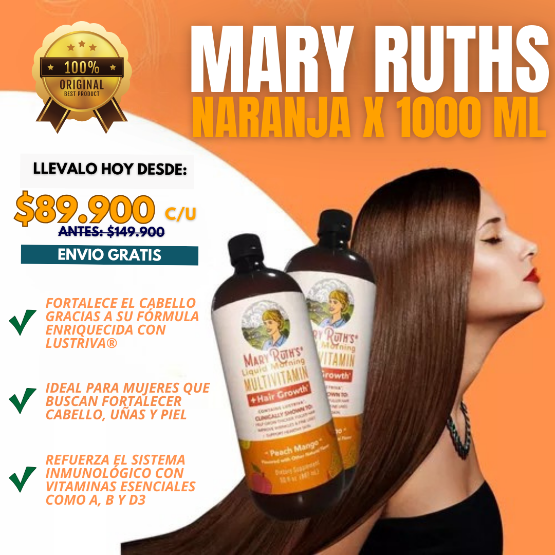 MARY RUTHS® NARANJA X 1000 ML