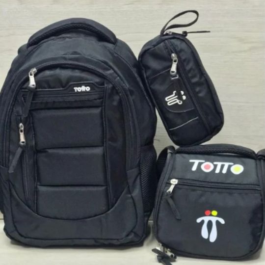 TRIPACK TOTTO® CARTUCHERA, LONCHERA Y MORRAL