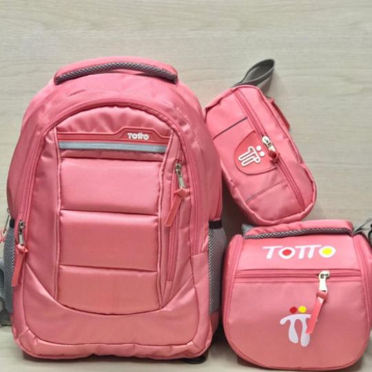 TRIPACK TOTTO® CARTUCHERA, LONCHERA Y MORRAL