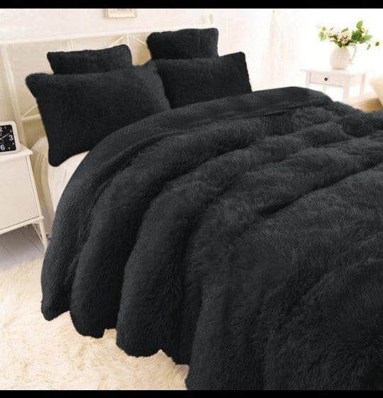 EDREDON CAMA DOBLE PELUCHE OVEJERO
