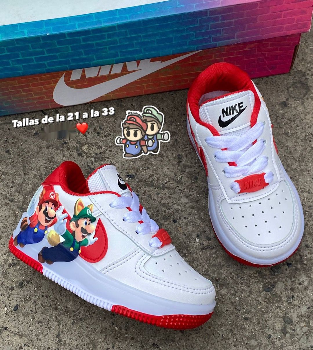 NIKE FOR ONE - LUCES ( SUPER MARIO)🎁