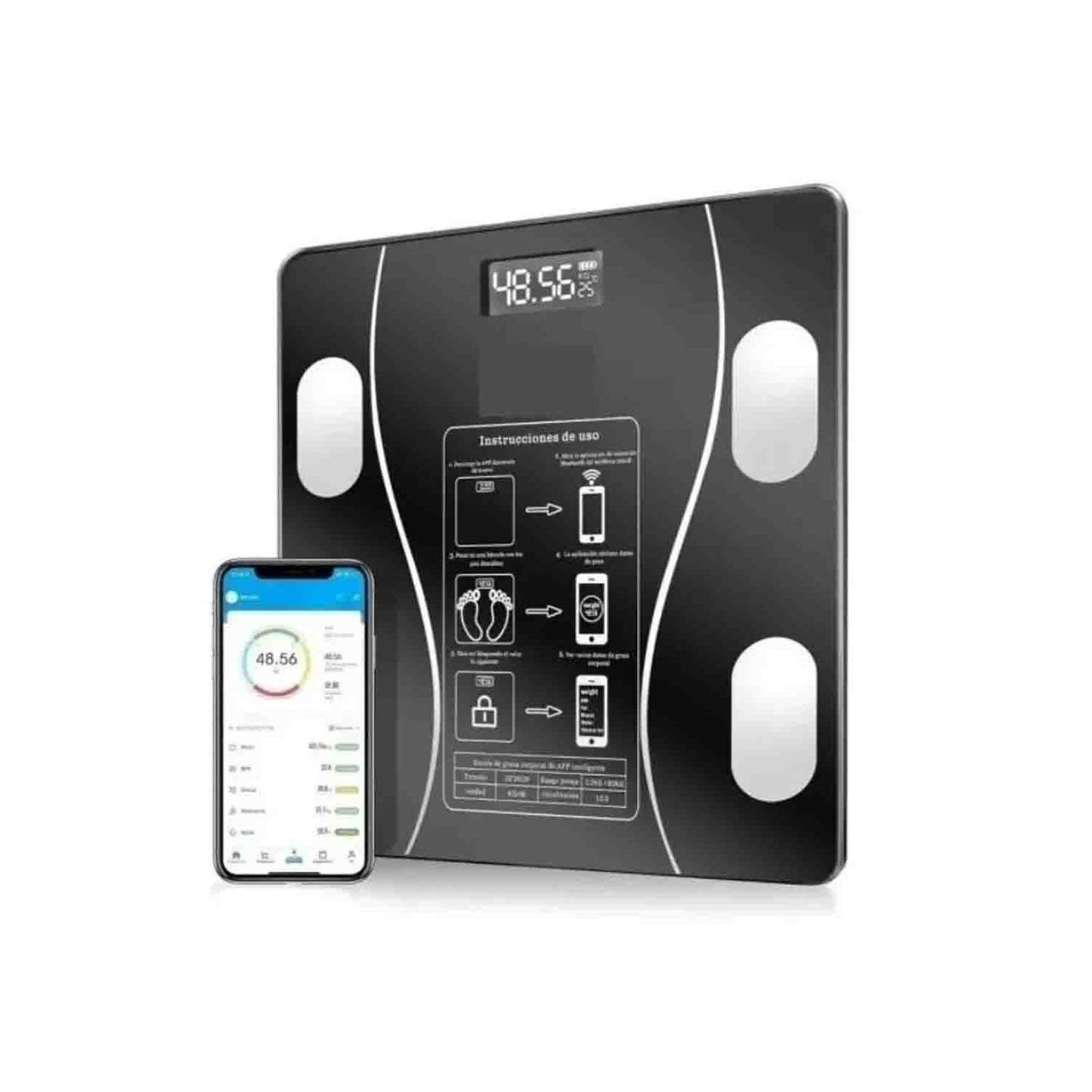 Bascula Inteligente Pesa Bluetooth