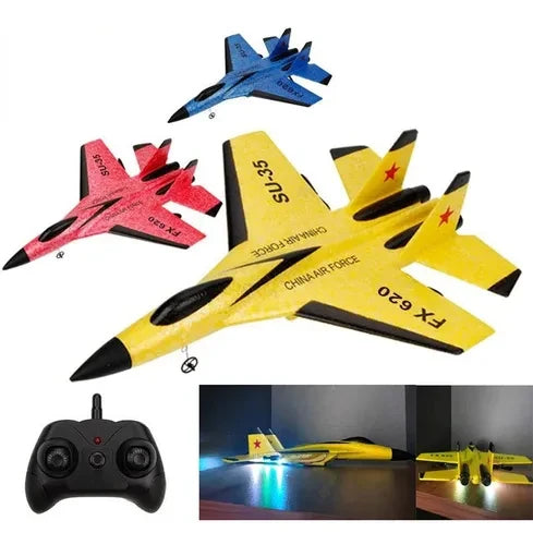 Avión Planeador Control Remoto Indestructible