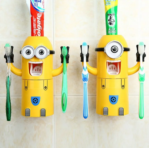 👾DISPENSADOR DE CREMA DENTAL MINION👾