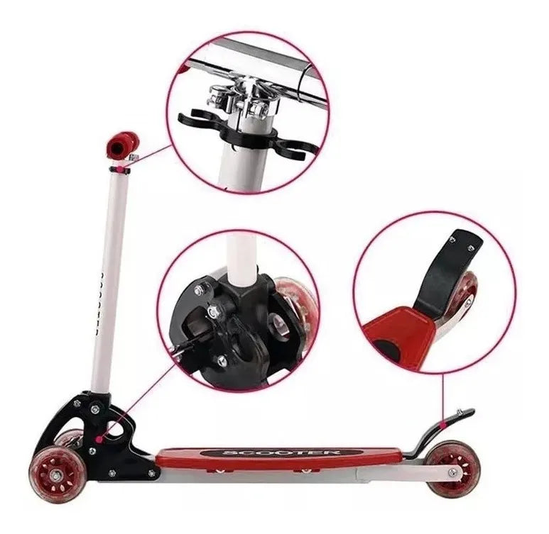 Patineta Scooter Aluminio - 4 ruedas