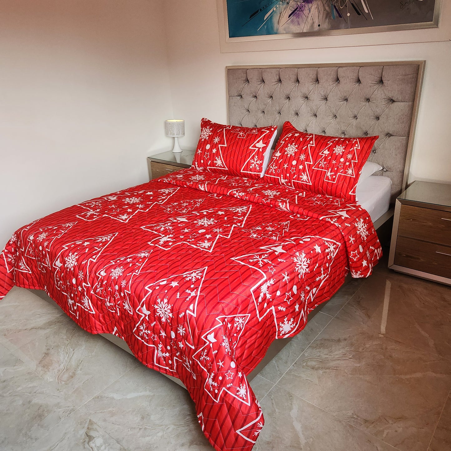 EDREDON NAVIDEÑO PREMIUM - (CAMA DOBLE)