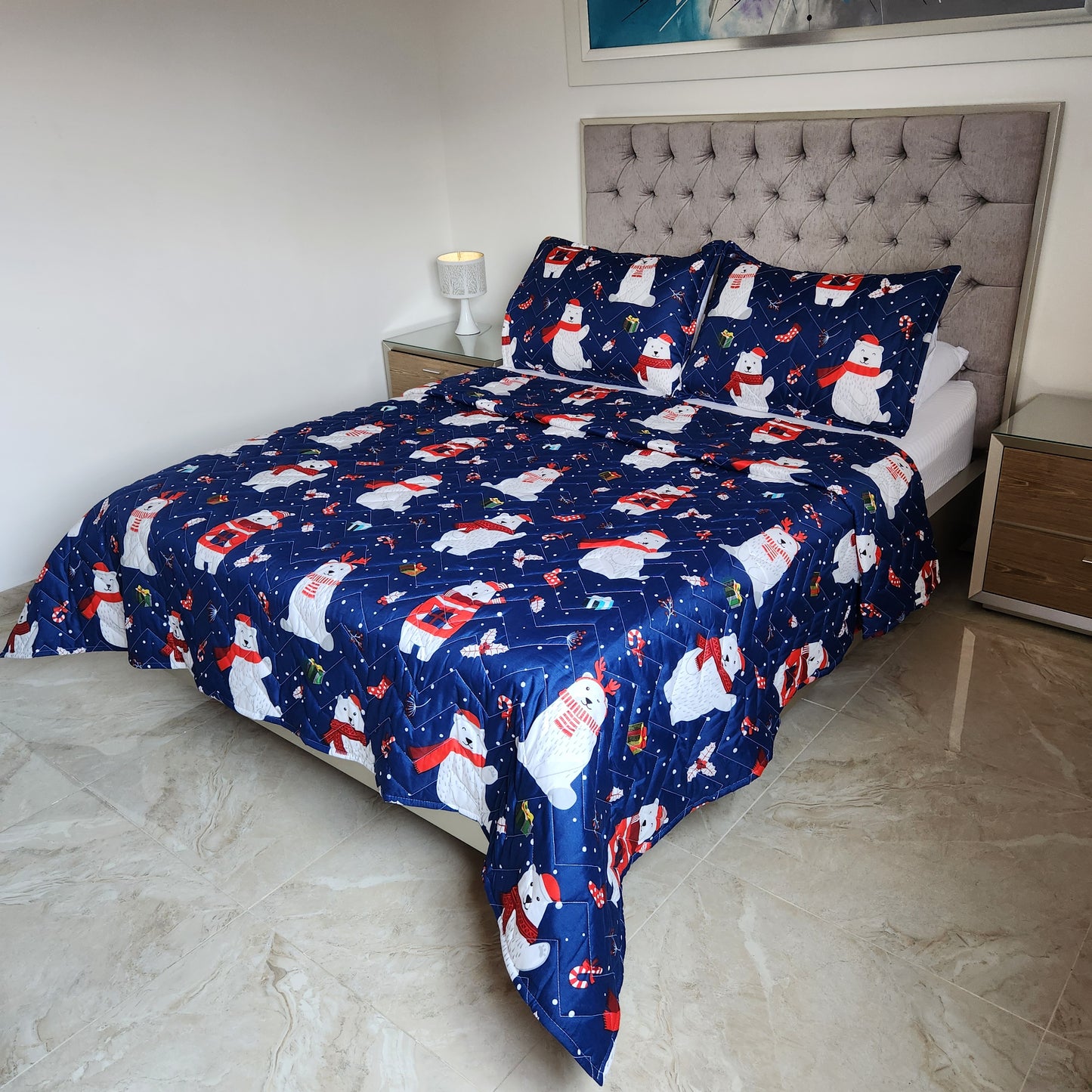 EDREDON NAVIDEÑO PREMIUM - (CAMA DOBLE)