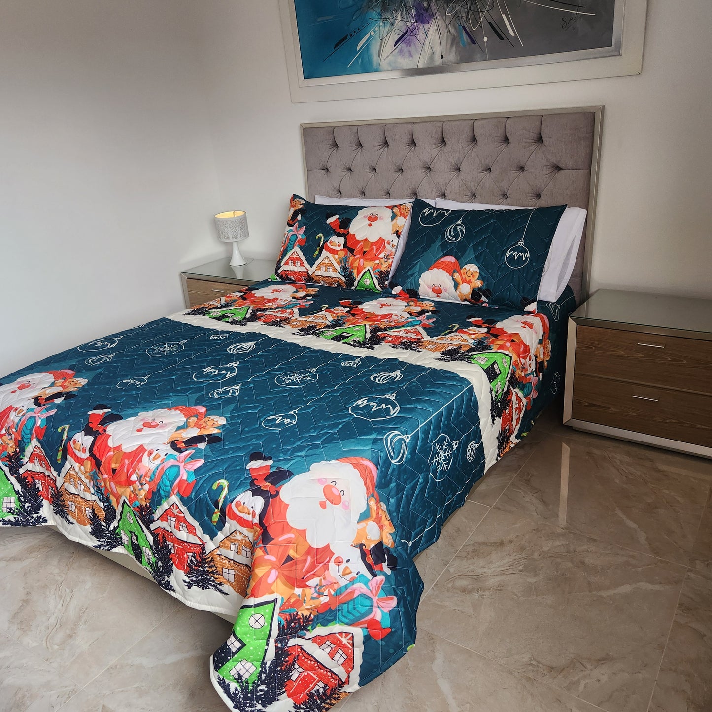 EDREDON NAVIDEÑO PREMIUM - (CAMA DOBLE)