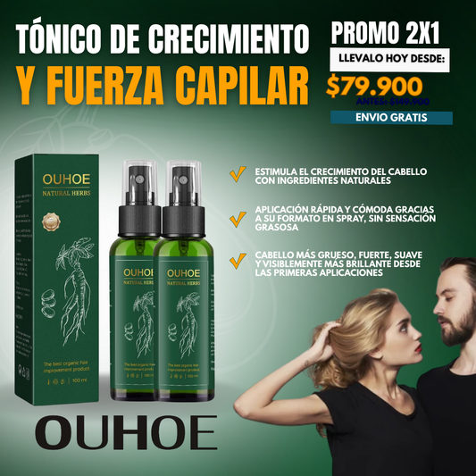 TÓNICO DE CRECIMIENTO Y FUERZA CAPILAR | OUHOE®