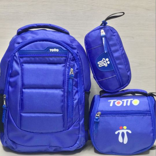 TRIPACK TOTTO® CARTUCHERA, LONCHERA Y MORRAL