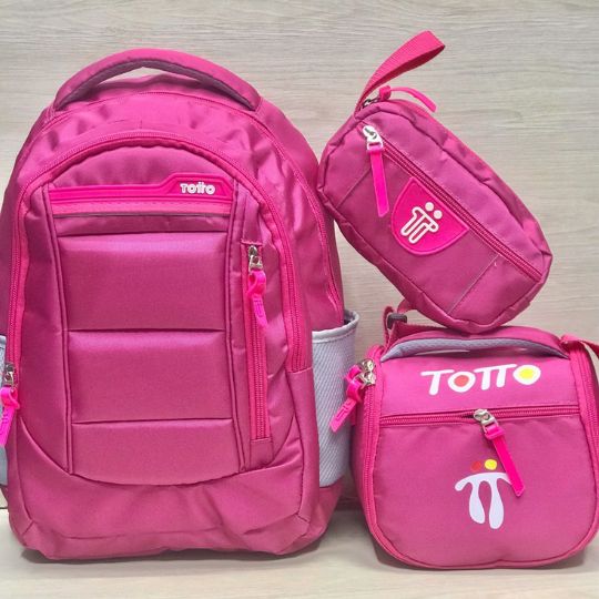 TRIPACK TOTTO® CARTUCHERA, LONCHERA Y MORRAL