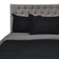 Edredón Doble Faz Negro-Gris 140x190cm