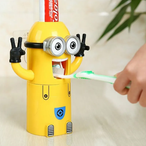 👾DISPENSADOR DE CREMA DENTAL MINION👾