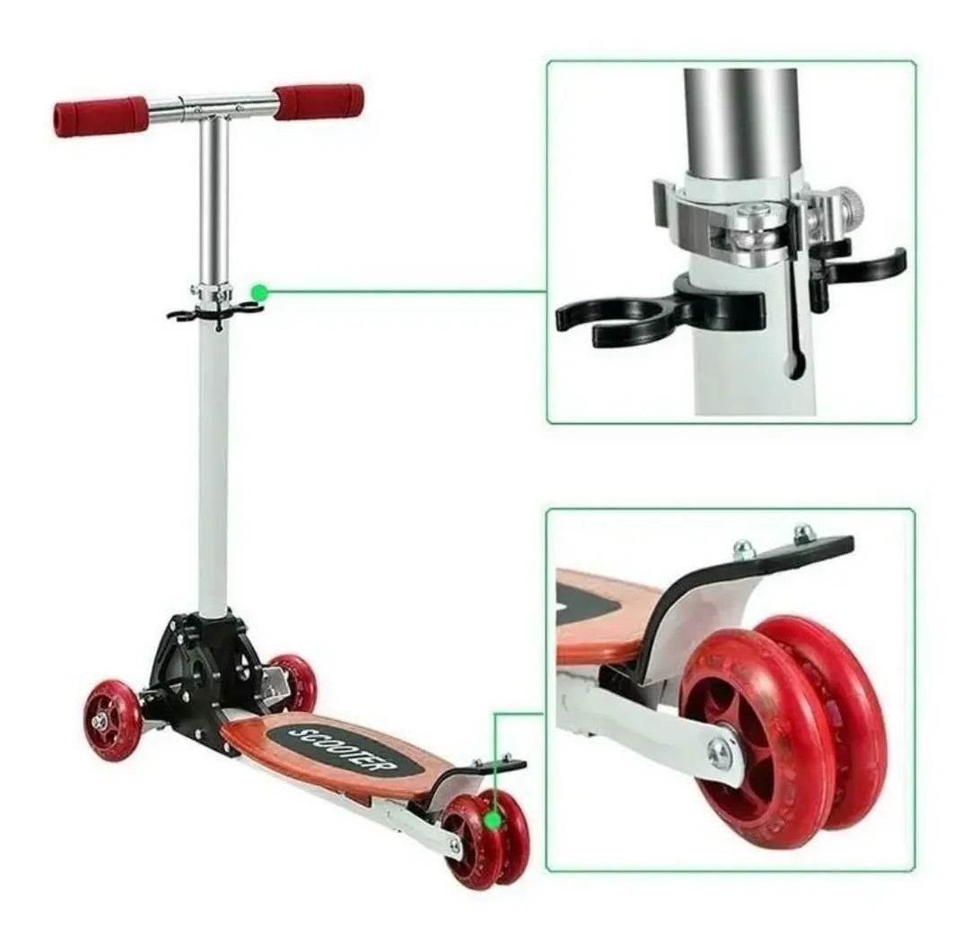 Patineta Scooter Aluminio - 4 ruedas