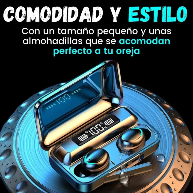 🎶AURICUALARES F9-5TWS CON POWER BANKT🎶