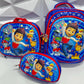 KIT ESCOLAR GRANDE - 3 PIEZAS (MORRAL - CARTUCHERA Y LONCHERA)